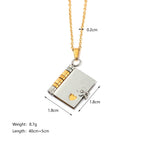 Measuring-guide photo of the locket: 1.8 x 1.8 cm pendant, 0.2 cm chain, 40+5 cm length and 8.7 g weight.