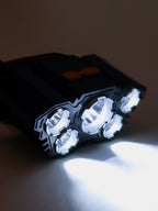 5-LED USB Rechargeable Headlamp with 4 Modes and Adjustable Headband, Hands-Free Light for Camping, Hiking and Car Repairs