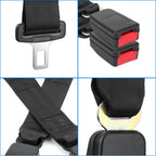 Car Seat Belt Extender 2-Pack, 14.37" Buckle Tongue Extension, Universal Fit for Most Vehicles