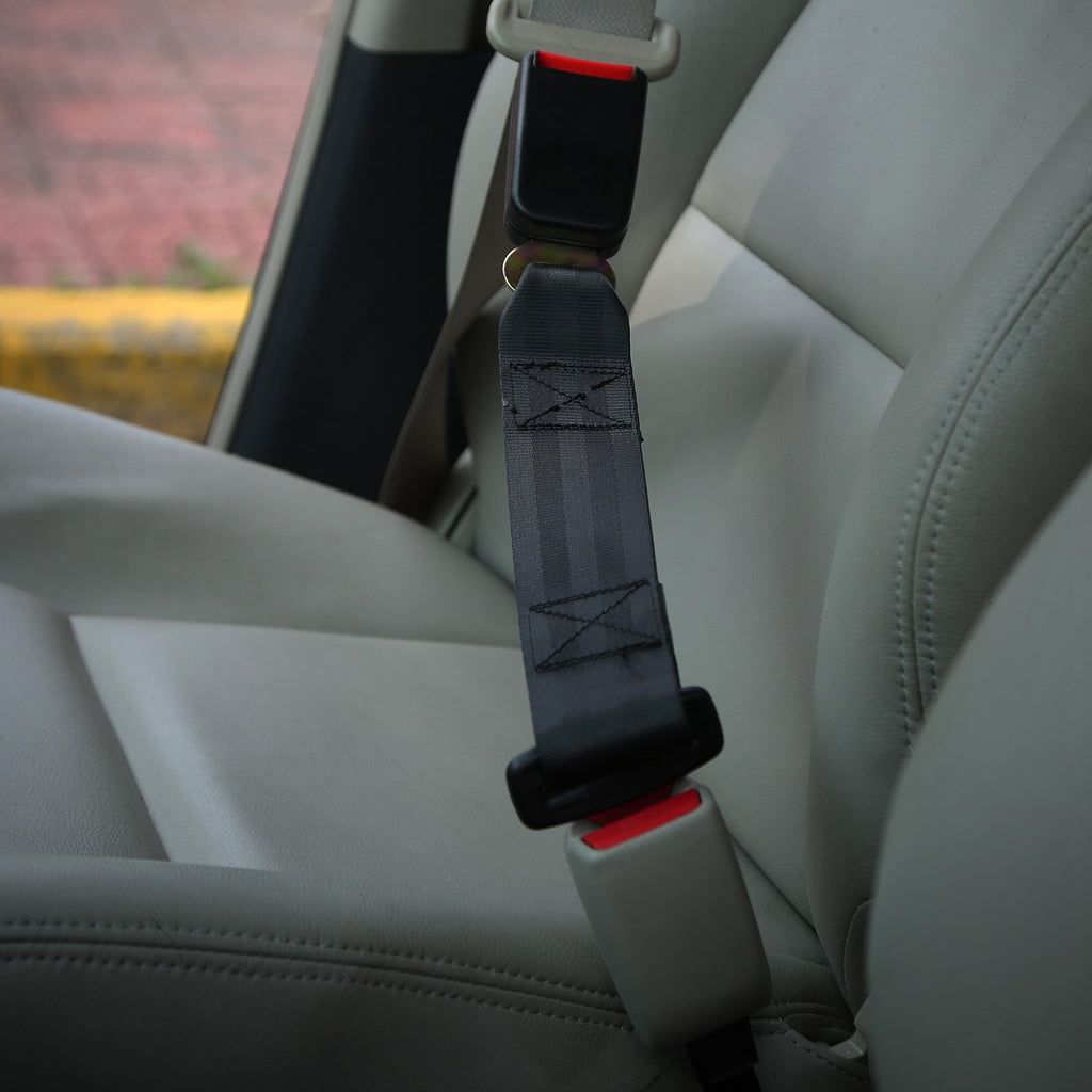Car Seat Belt Extender 2-Pack, 14.37" Buckle Tongue Extension, Universal Fit for Most Vehicles