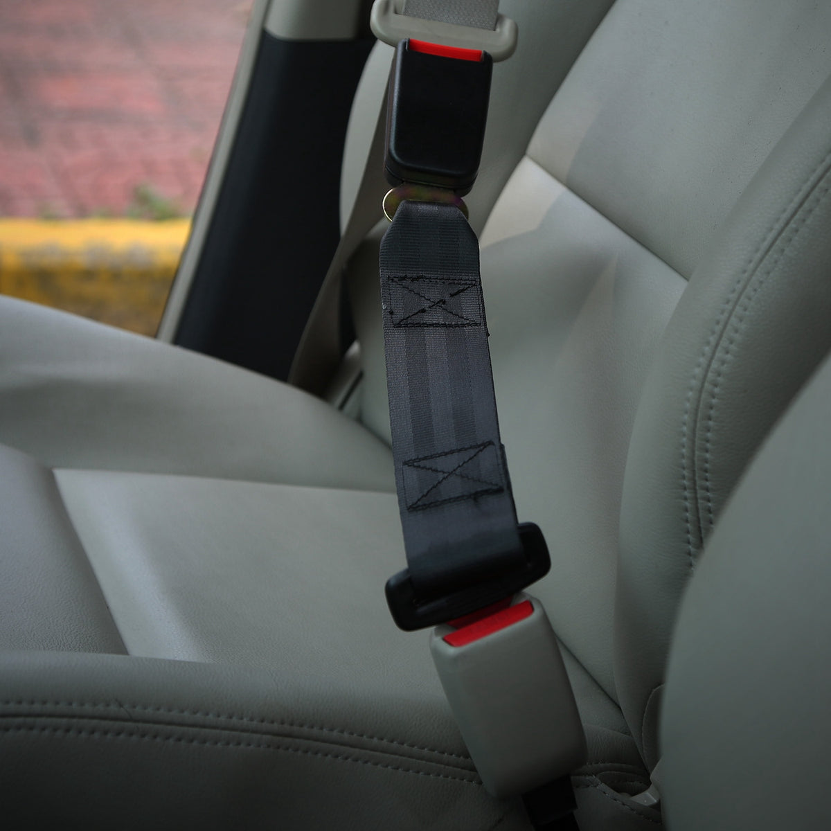 Car Seat Belt Extender 2-Pack, 14.37" Buckle Tongue Extension, Universal Fit for Most Vehicles