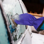 Ice Scraper Glove, Fleece-Lined Waterproof Snow & Ice Removal Mitt with Built-In ABS Scraper for Car Windshields, Doors & Windows