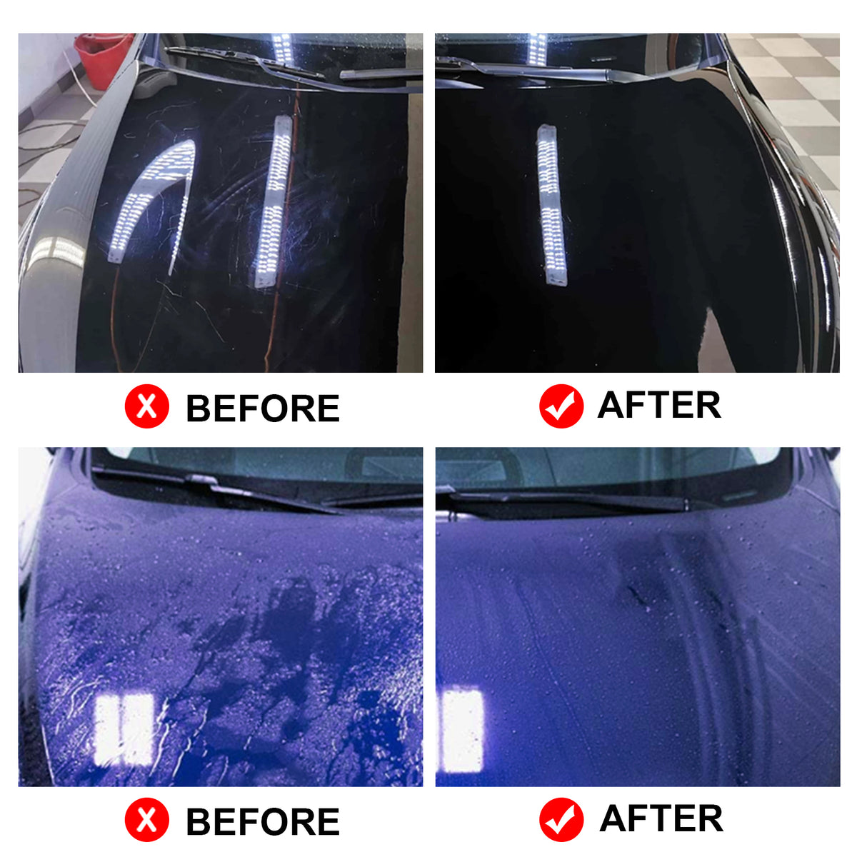 Graphene Ceramic Coating for Cars, 70 ml Paint Sealant Kit with Sponge, Towel, Gloves & 2 Applicator Cloths, High Gloss Hydrophobic Protection
