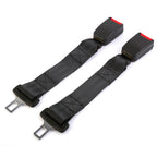 Car Seat Belt Extender 2-Pack, 14.37" Buckle Tongue Extension, Universal Fit for Most Vehicles