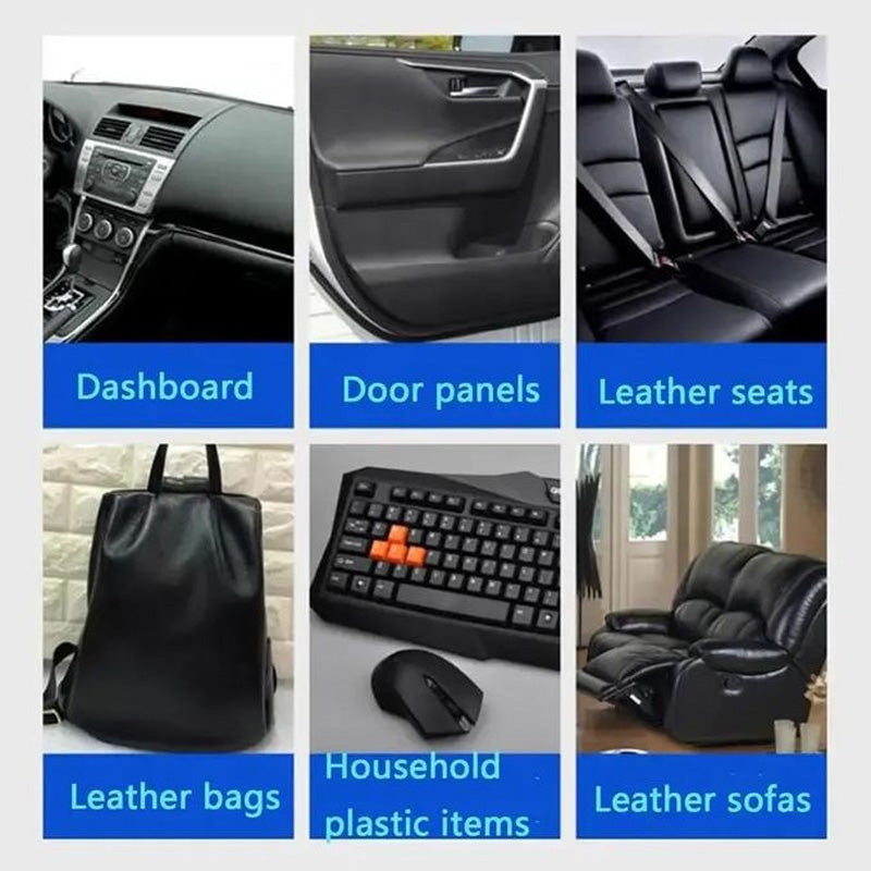Leather cleaning paste used on dashboard, door panels, leather seats, bags, plastic items and leather sofas
